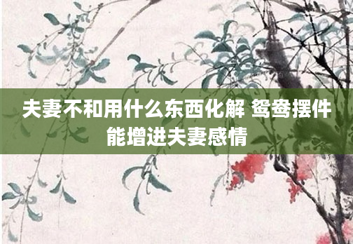 夫妻不和用什么东西化解 鸳鸯摆件能增进夫妻感情