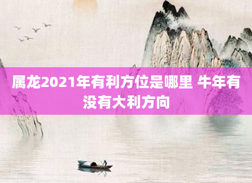属龙2021年有利方位是哪里 牛年有没有大利方向