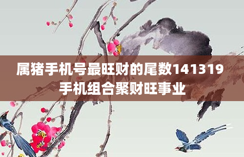 属猪手机号最旺财的尾数141319 手机组合聚财旺事业