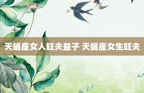 天蝎座女人旺夫益子 天蝎座女生旺夫