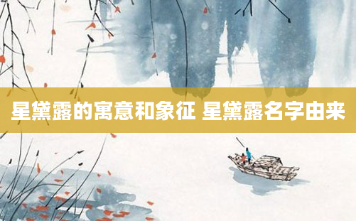星黛露的寓意和象征 星黛露名字由来