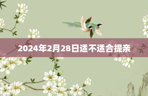 2024年2月28日适不适合提亲