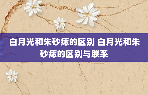 白月光和朱砂痣的区别 白月光和朱砂痣的区别与联系