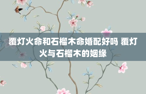 覆灯火命和石榴木命婚配好吗 覆灯火与石榴木的姻缘