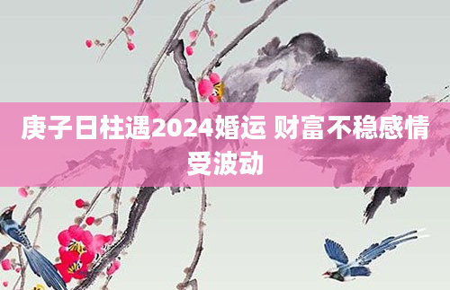 庚子日柱遇2024婚运 财富不稳感情受波动