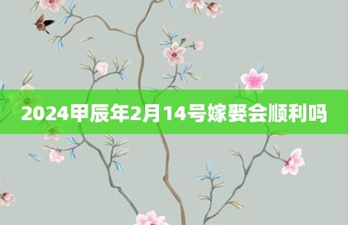 2024甲辰年2月14号嫁娶会顺利吗