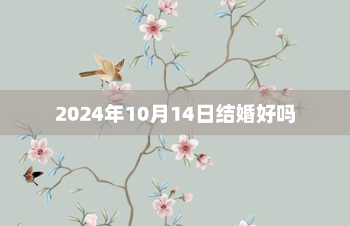 2024年10月14日结婚好吗