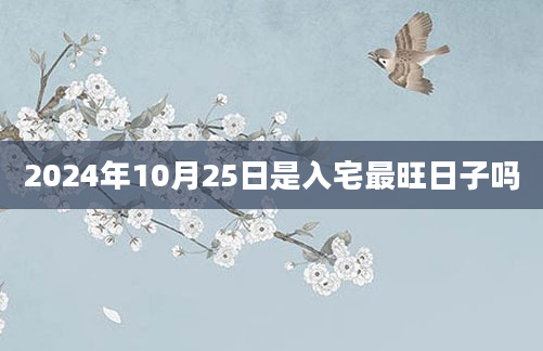 2024年10月25日是入宅最旺日子吗