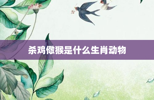 杀鸡儆猴是什么生肖动物