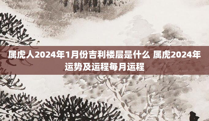 属虎人2024年1月份吉利楼层是什么 属虎2024年运势及运程每月运程
