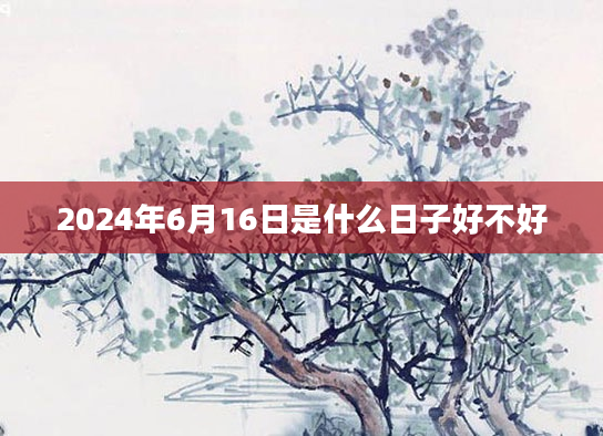 2024年6月16日是什么日子好不好