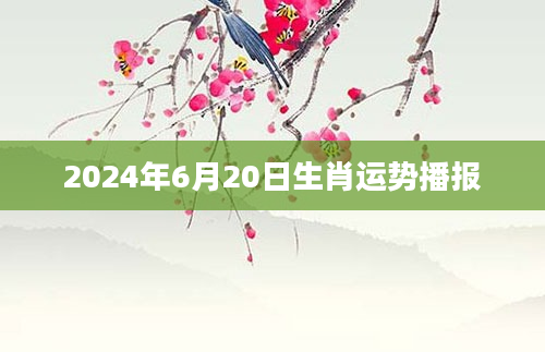 2024年6月20日生肖运势播报