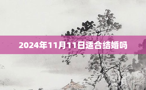 2024年11月11日适合结婚吗