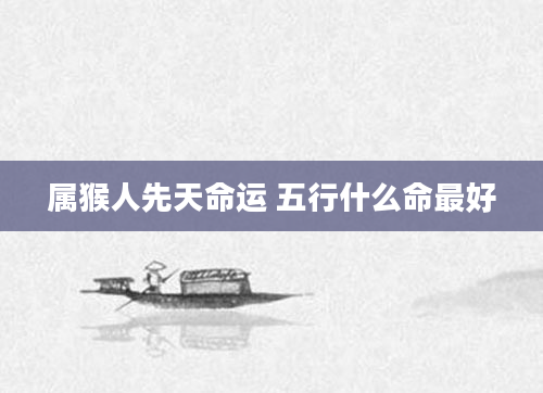 属猴人先天命运 五行什么命最好