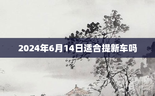 2024年6月14日适合提新车吗