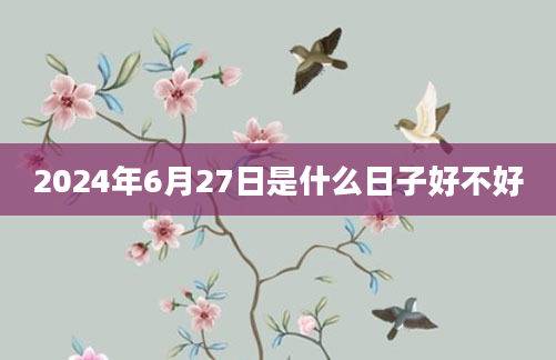 2024年6月27日是什么日子好不好