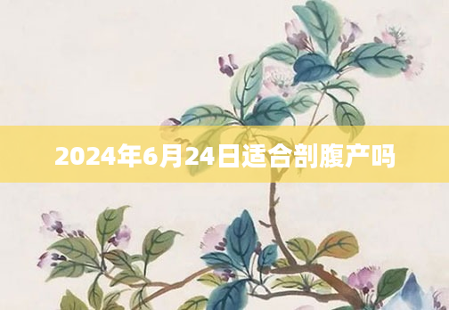 2024年6月24日适合剖腹产吗