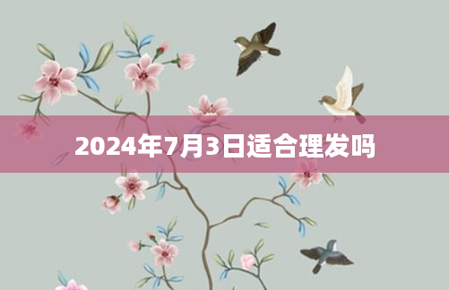 2024年7月3日适合理发吗