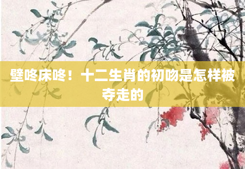 壁咚床咚！十二生肖的初吻是怎样被夺走的