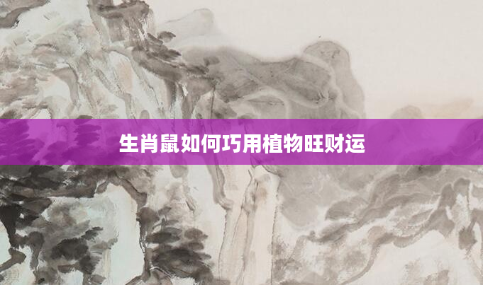 生肖鼠如何巧用植物旺财运