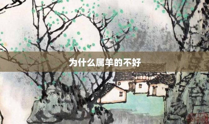 为什么属羊的不好