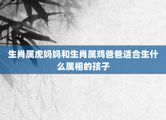 生肖属虎妈妈和生肖属鸡爸爸适合生什么属相的孩子