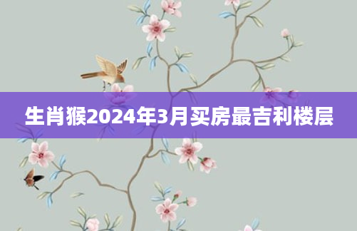生肖猴2024年3月买房最吉利楼层