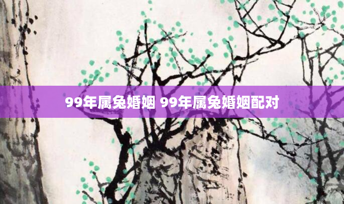 99年属兔婚姻 99年属兔婚姻配对