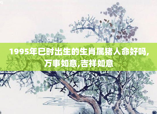 1995年巳时出生的生肖属猪人命好吗,万事如意,吉祥如意