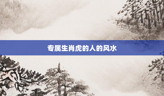 专属生肖虎的人的风水