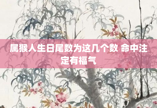 属猴人生日尾数为这几个数 命中注定有福气
