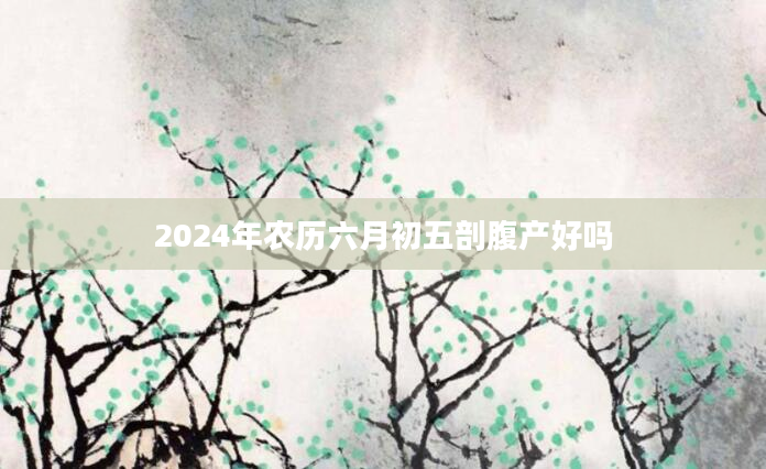 2024年农历六月初五剖腹产好吗