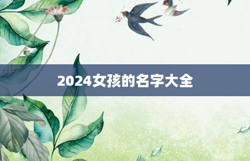 2024女孩的名字大全