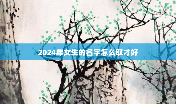 2024年女生的名字怎么取才好