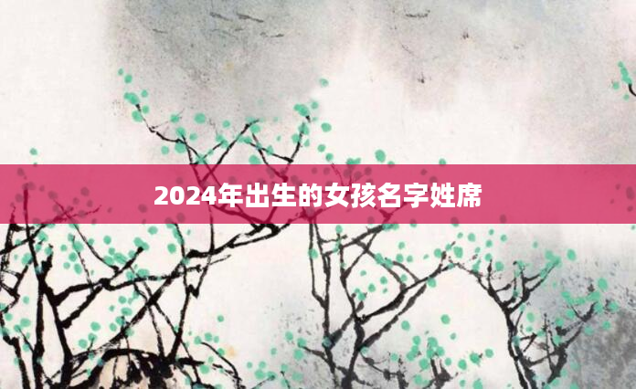 2024年出生的女孩名字姓席