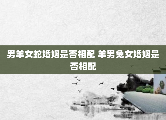 男羊女蛇婚姻是否相配 羊男兔女婚姻是否相配