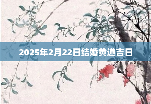 2025年2月22日结婚黄道吉日