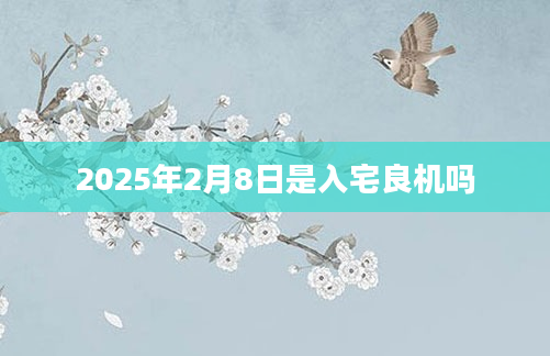2025年2月8日是入宅良机吗
