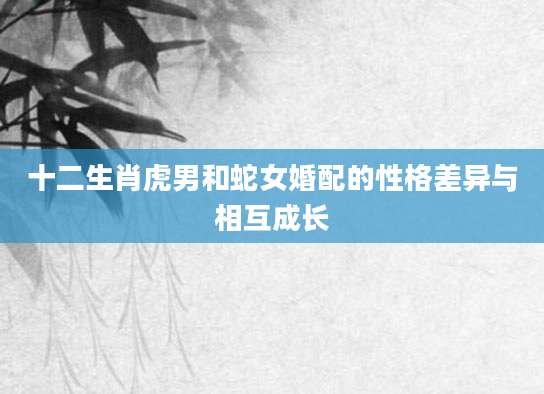 十二生肖虎男和蛇女婚配的性格差异与相互成长