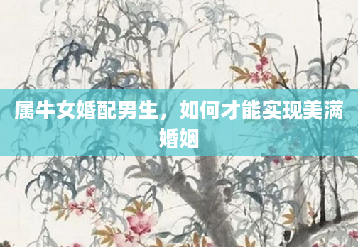 属牛女婚配男生，如何才能实现美满婚姻
