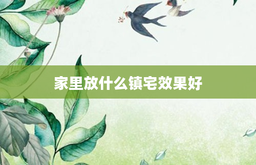 家里放什么镇宅效果好