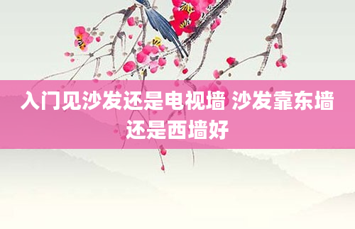 入门见沙发还是电视墙 沙发靠东墙还是西墙好