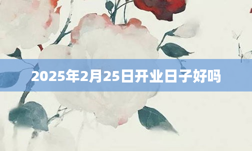 2025年2月25日开业日子好吗