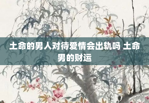 土命的男人对待爱情会出轨吗 土命男的财运
