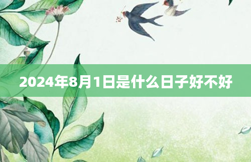 2024年8月1日是什么日子好不好