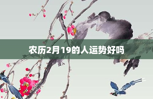 农历2月19的人运势好吗