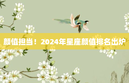 颜值担当！2024年星座颜值排名出炉