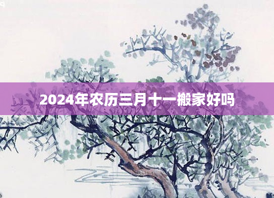 2024年农历三月十一搬家好吗