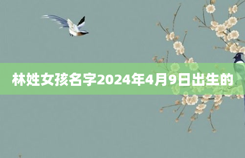 林姓女孩名字2024年4月9日出生的