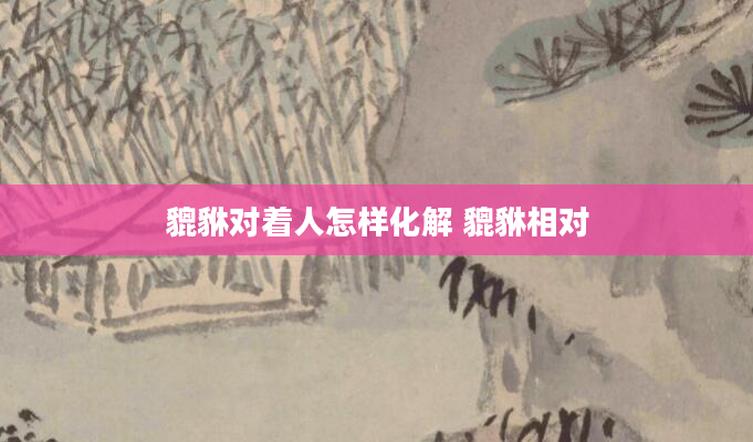 貔貅对着人怎样化解 貔貅相对